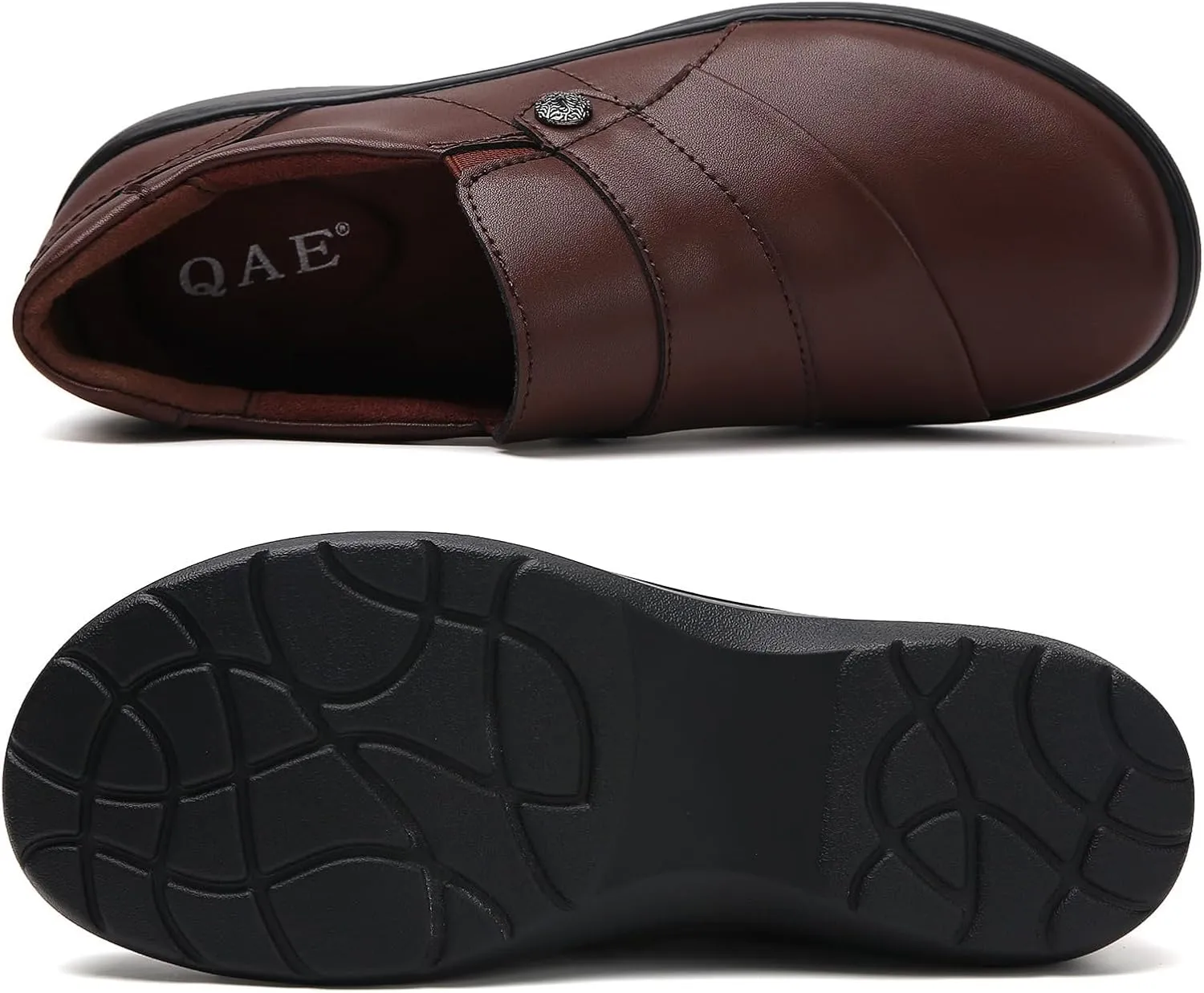 QAE Loafers for Women Orthopedic Shoes Comfortable Slip-Ons Work Flats Womens Business Casual Dress Penny Loafers