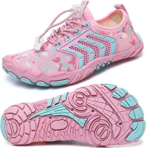Quickshark Kids Water Shoes Boys Girls Barefoot Aqua Socks Outdoor Indoor Quick Dry Sandals Lightweight Slip On Walking Sneakers for Beach Pool Swim (Little Kid/Big Kid)