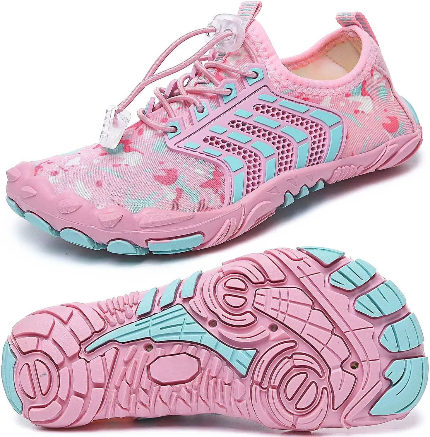 Quickshark Kids Water Shoes Boys Girls Barefoot Aqua Socks Outdoor Indoor Quick Dry Sandals Lightweight Slip On Walking Sneakers for Beach Pool Swim (Little Kid/Big Kid)