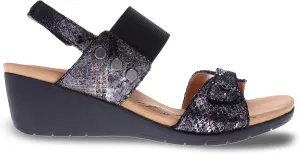 R Revere evere Tahiti Women's Wedge Sandals - Sporty Elegance with Arch Support and Adjustable Fit