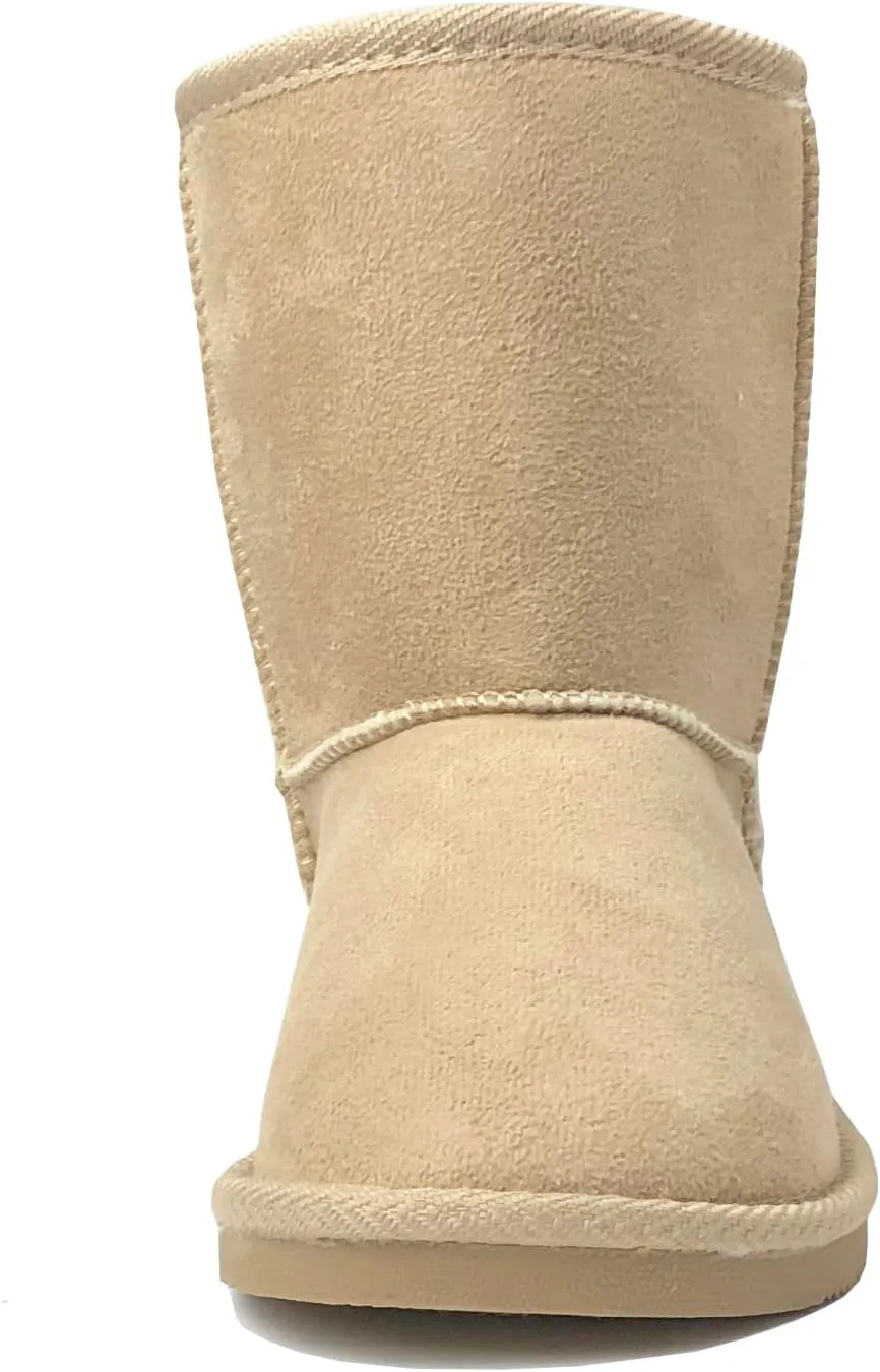 REDVOLUTION New Kids Classic Snow Boots Faux Fur Midcalf Outdoor Boots (Big Kid)