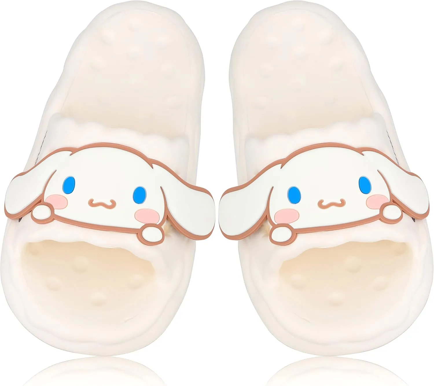 Roffatide Anime Cinnamoroll My Melody Kuromi Slides for Girls House Slides Non-Slip Bathroom Shower Sandals Rubber Slippers