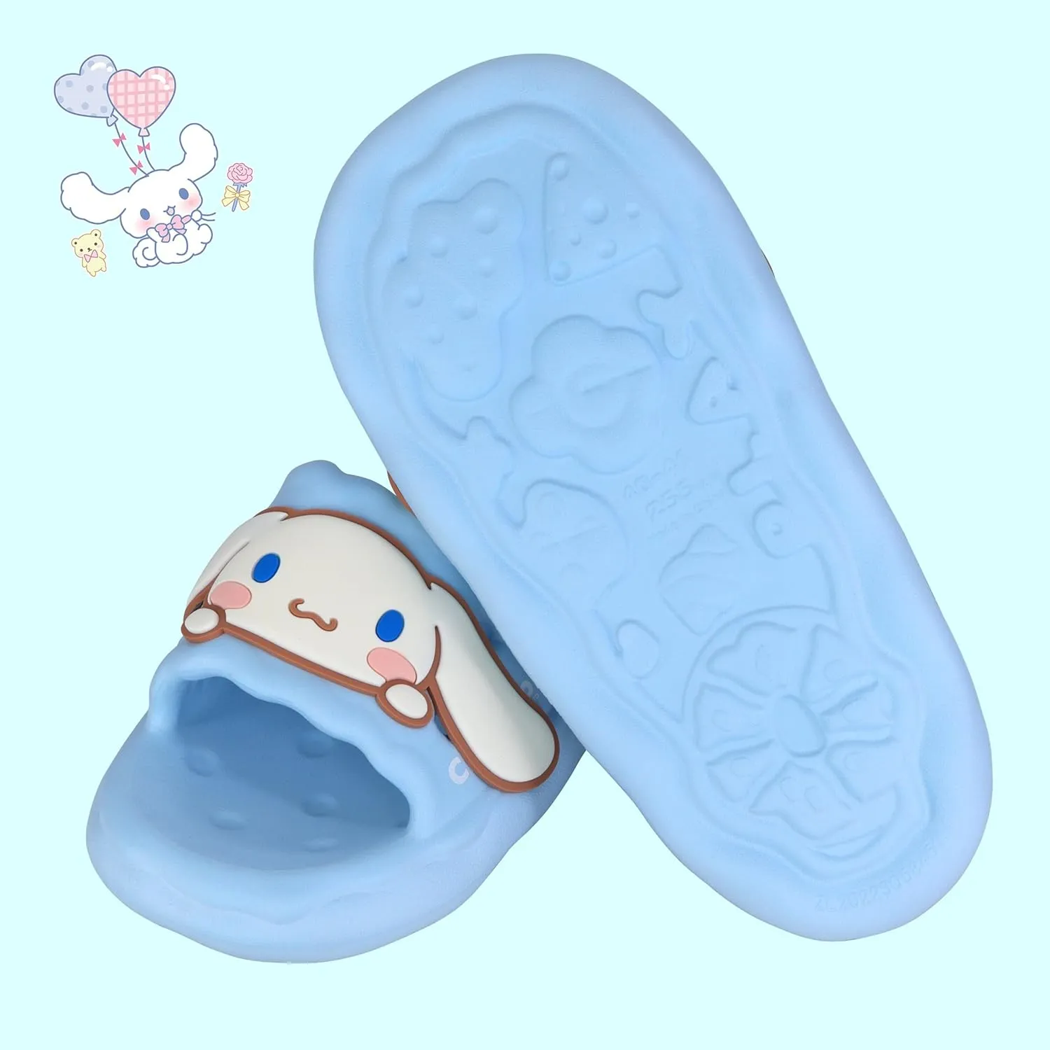 Roffatide Anime Cinnamoroll My Melody Kuromi Slides for Girls House Slides Non-Slip Bathroom Shower Sandals Rubber Slippers