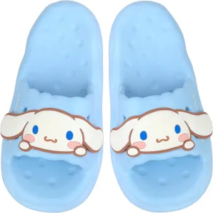 Roffatide Anime Cinnamoroll My Melody Kuromi Slides for Girls House Slides Non-Slip Bathroom Shower Sandals Rubber Slippers