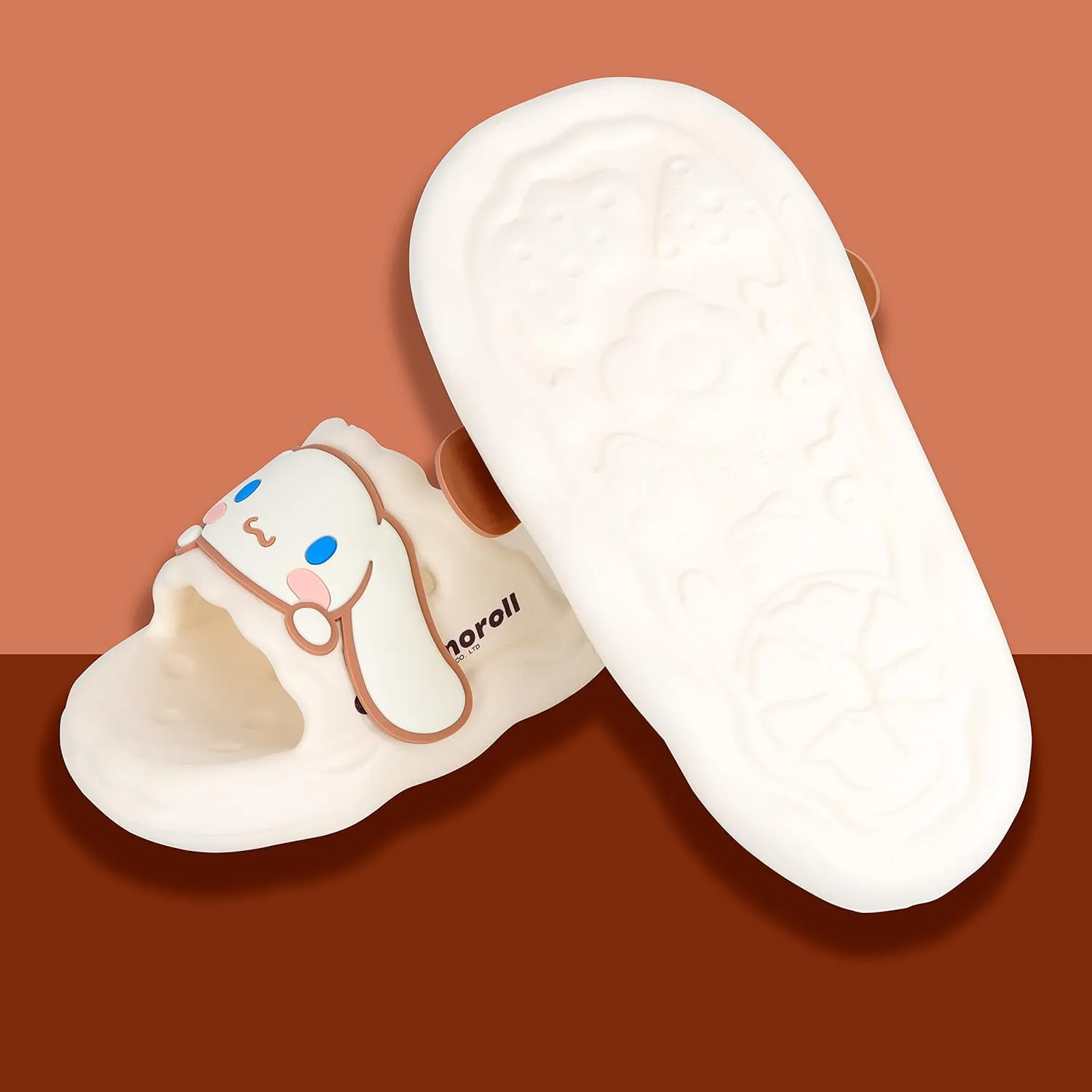 Roffatide Anime Cinnamoroll My Melody Kuromi Slides for Girls House Slides Non-Slip Bathroom Shower Sandals Rubber Slippers