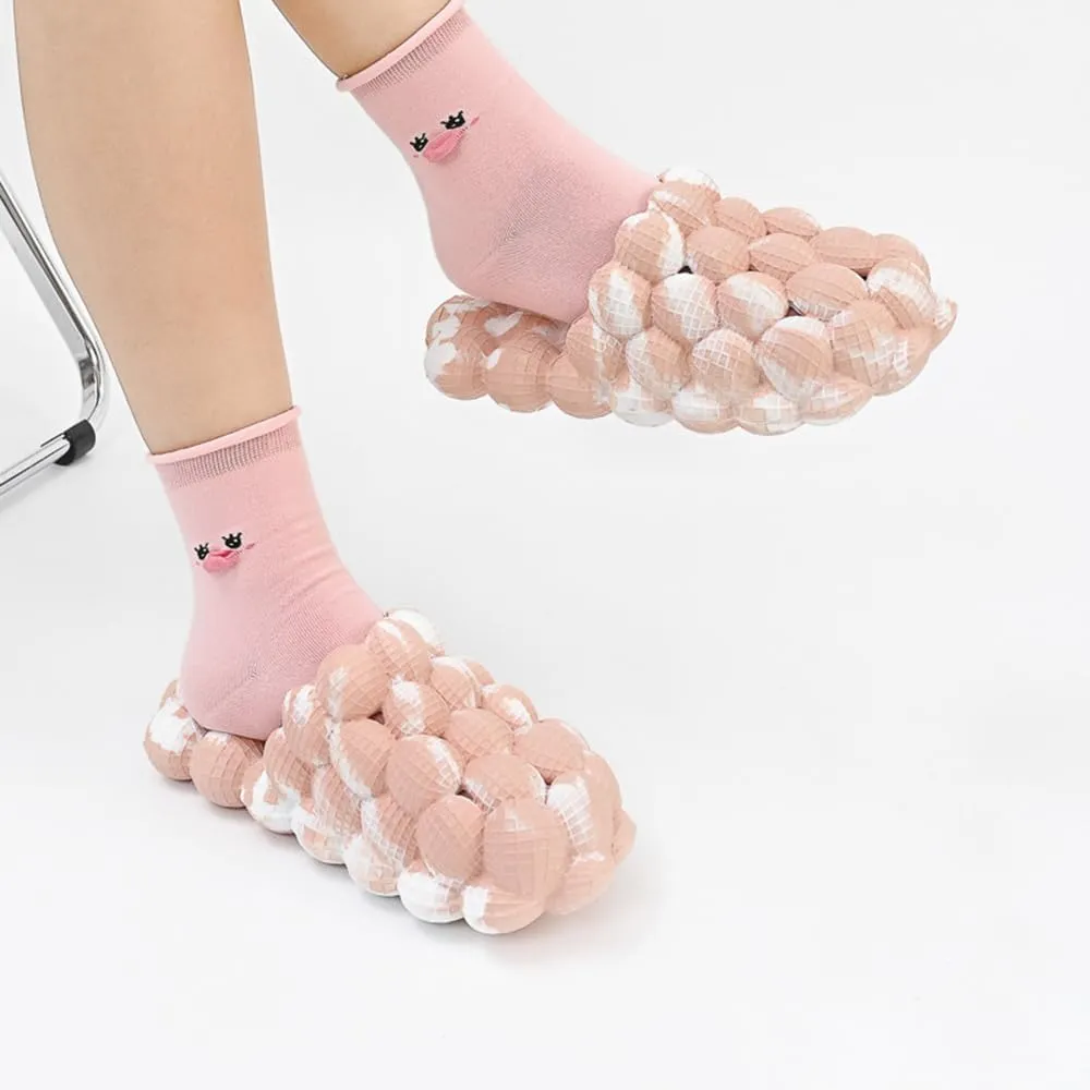 Rojeam House Slippers for Women and Men EVA Shower Shoes Massage Bubble Slides Bathroom Sandals