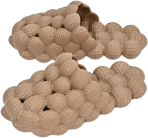 Rojeam House Slippers for Women and Men EVA Shower Shoes Massage Bubble Slides Bathroom Sandals