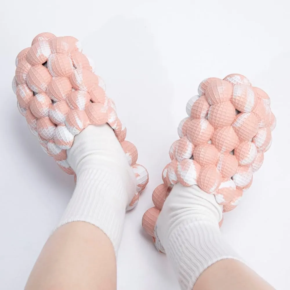 Rojeam House Slippers for Women and Men EVA Shower Shoes Massage Bubble Slides Bathroom Sandals