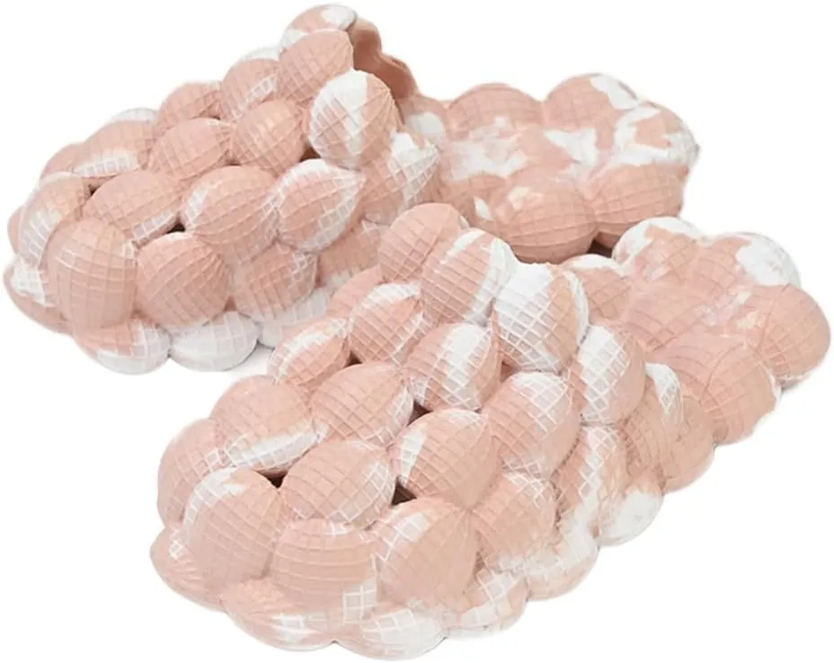 Rojeam House Slippers for Women and Men EVA Shower Shoes Massage Bubble Slides Bathroom Sandals
