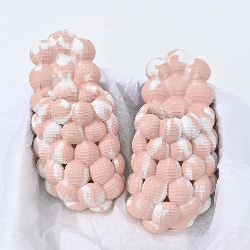 Rojeam House Slippers for Women and Men EVA Shower Shoes Massage Bubble Slides Bathroom Sandals