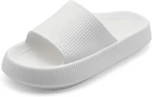 rosyclo Arch Support Slides for Women and Men, Cloud Recovery Sandals Pillow Plantar Fasciitis Slippers, Pain Relief Cushion Cozy Thick Sole Indoor and Outdoor