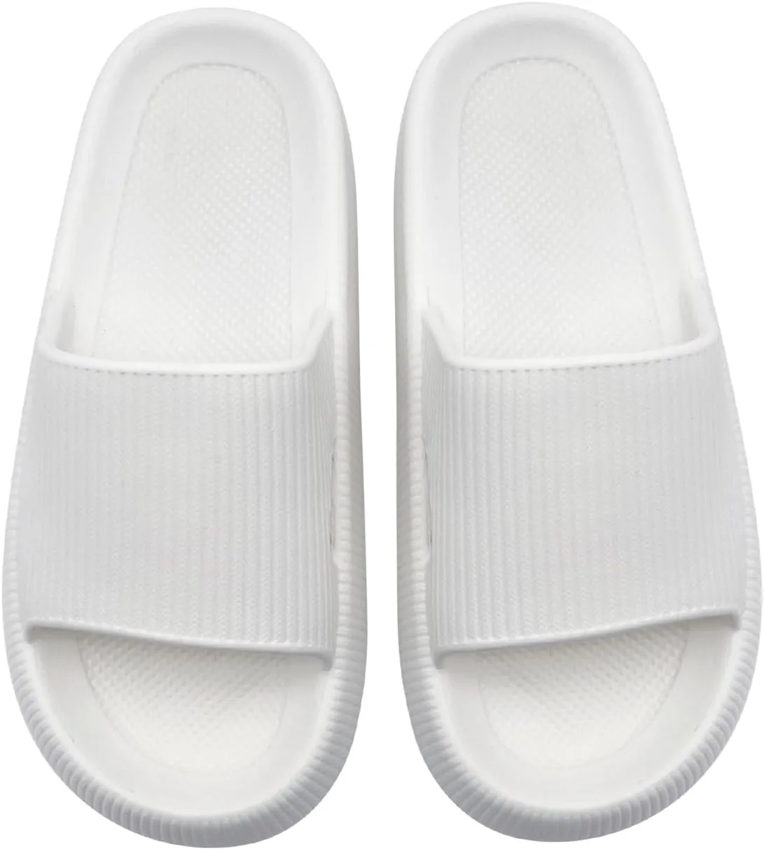 rosyclo Arch Support Slides for Women and Men, Cloud Recovery Sandals Pillow Plantar Fasciitis Slippers, Pain Relief Cushion Cozy Thick Sole Indoor and Outdoor