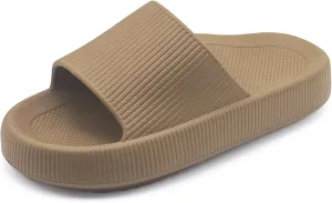 rosyclo Arch Support Slides for Women and Men, Cloud Recovery Sandals Pillow Plantar Fasciitis Slippers, Pain Relief Cushion Cozy Thick Sole Indoor and Outdoor