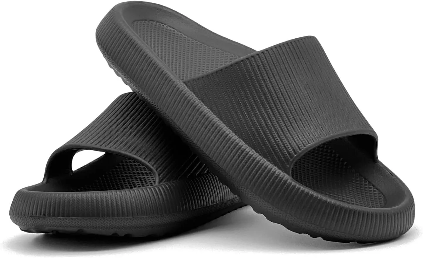 rosyclo Arch Support Slides for Women and Men, Cloud Recovery Sandals Pillow Plantar Fasciitis Slippers, Pain Relief Cushion Cozy Thick Sole Indoor and Outdoor