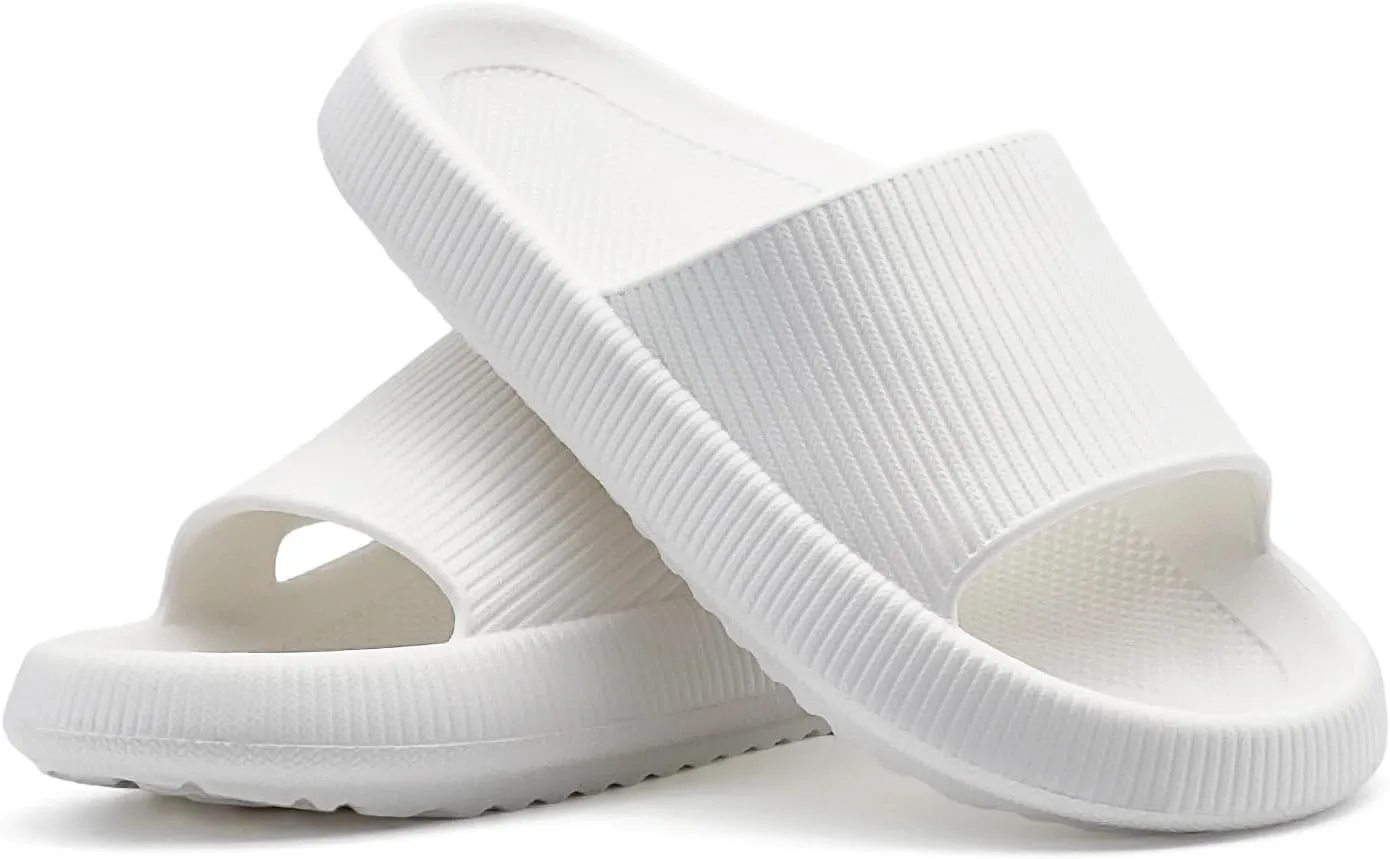 rosyclo Arch Support Slides for Women and Men, Cloud Recovery Sandals Pillow Plantar Fasciitis Slippers, Pain Relief Cushion Cozy Thick Sole Indoor and Outdoor