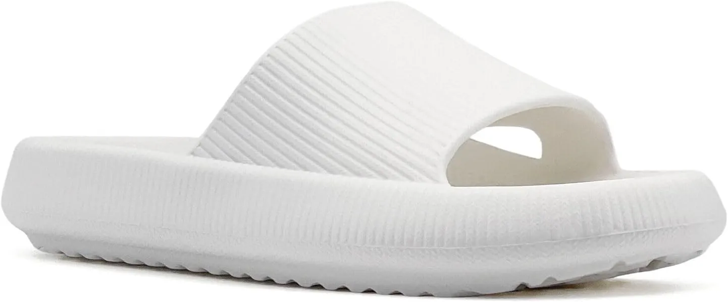 rosyclo Arch Support Slides for Women and Men, Cloud Recovery Sandals Pillow Plantar Fasciitis Slippers, Pain Relief Cushion Cozy Thick Sole Indoor and Outdoor
