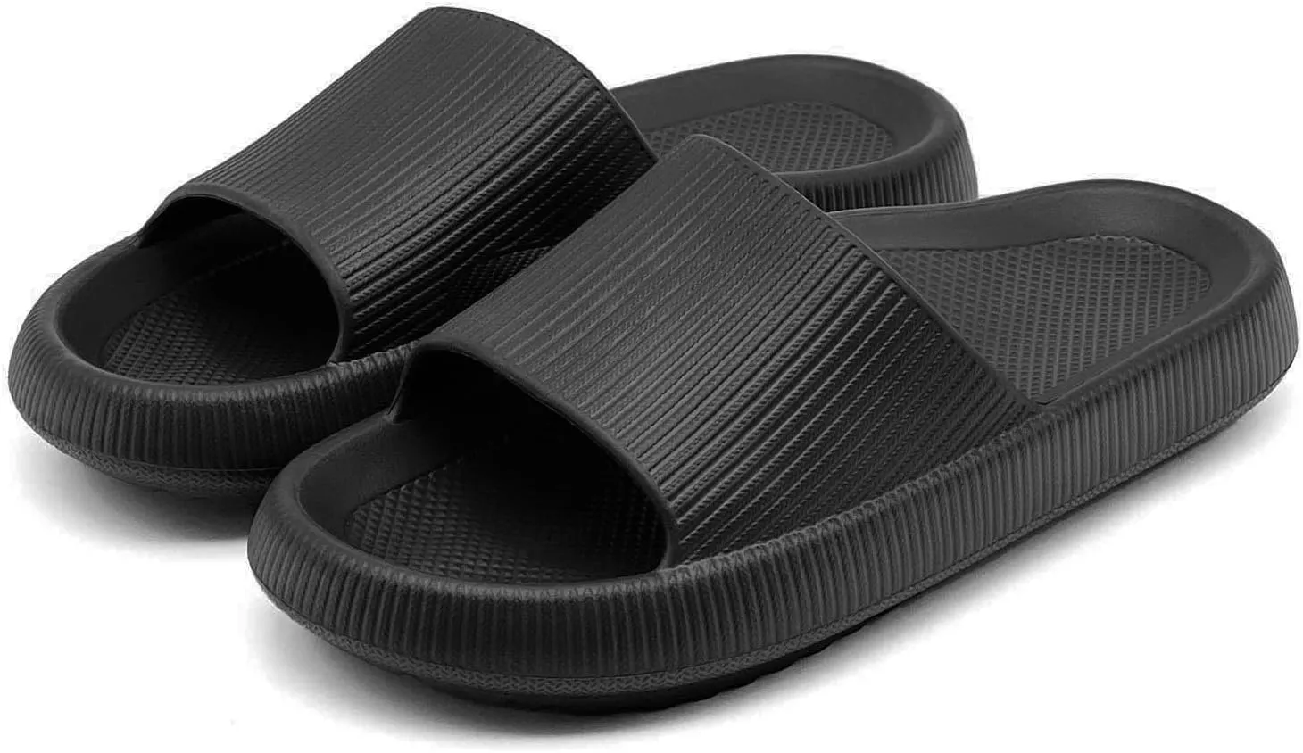 rosyclo Arch Support Slides for Women and Men, Cloud Recovery Sandals Pillow Plantar Fasciitis Slippers, Pain Relief Cushion Cozy Thick Sole Indoor and Outdoor