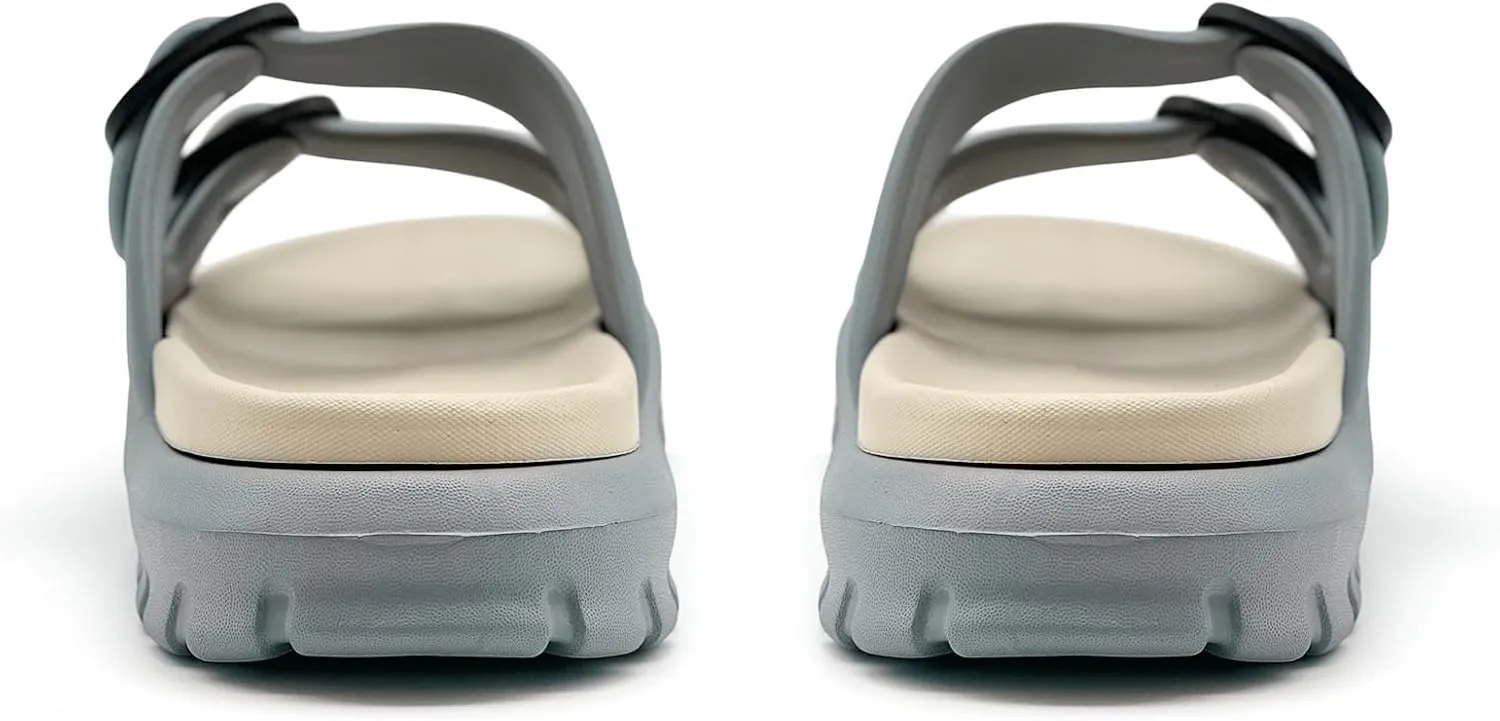 rosyclo Cloud Sandals for Women and Men, Pillow House Slippers Shower Shoes Bathroom Indoor Outdoor Slide Sandals, Buckle Adjustable, Ultimate Comfort, Lightweight, Thick Sole, Non-Slip
