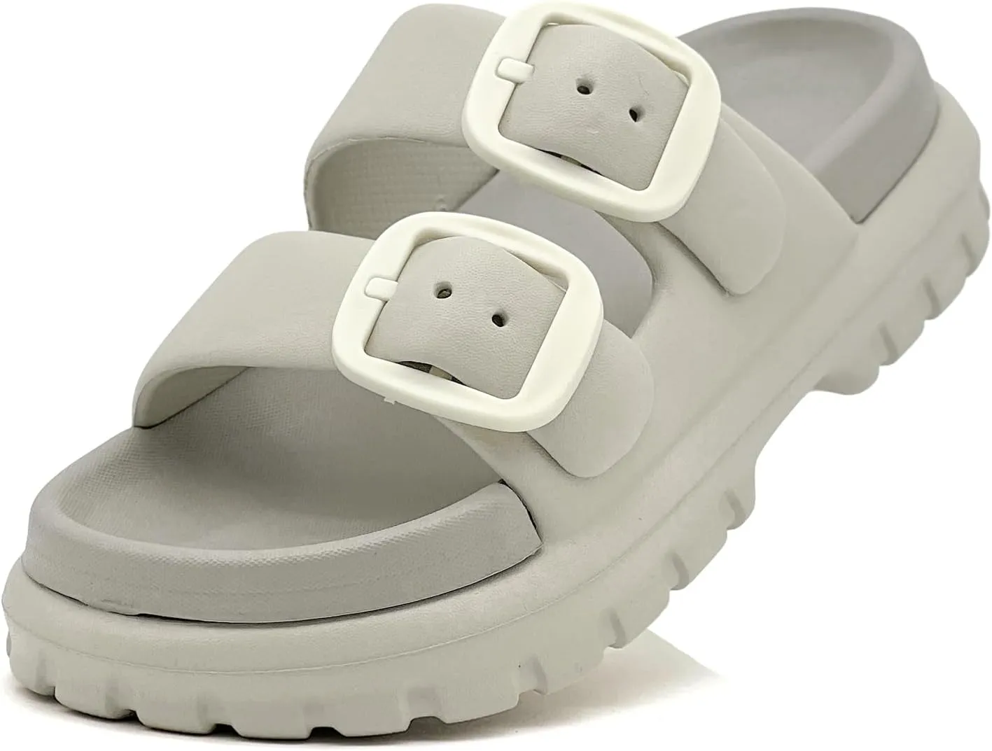 rosyclo Cloud Sandals for Women and Men, Pillow House Slippers Shower Shoes Bathroom Indoor Outdoor Slide Sandals, Buckle Adjustable, Ultimate Comfort, Lightweight, Thick Sole, Non-Slip