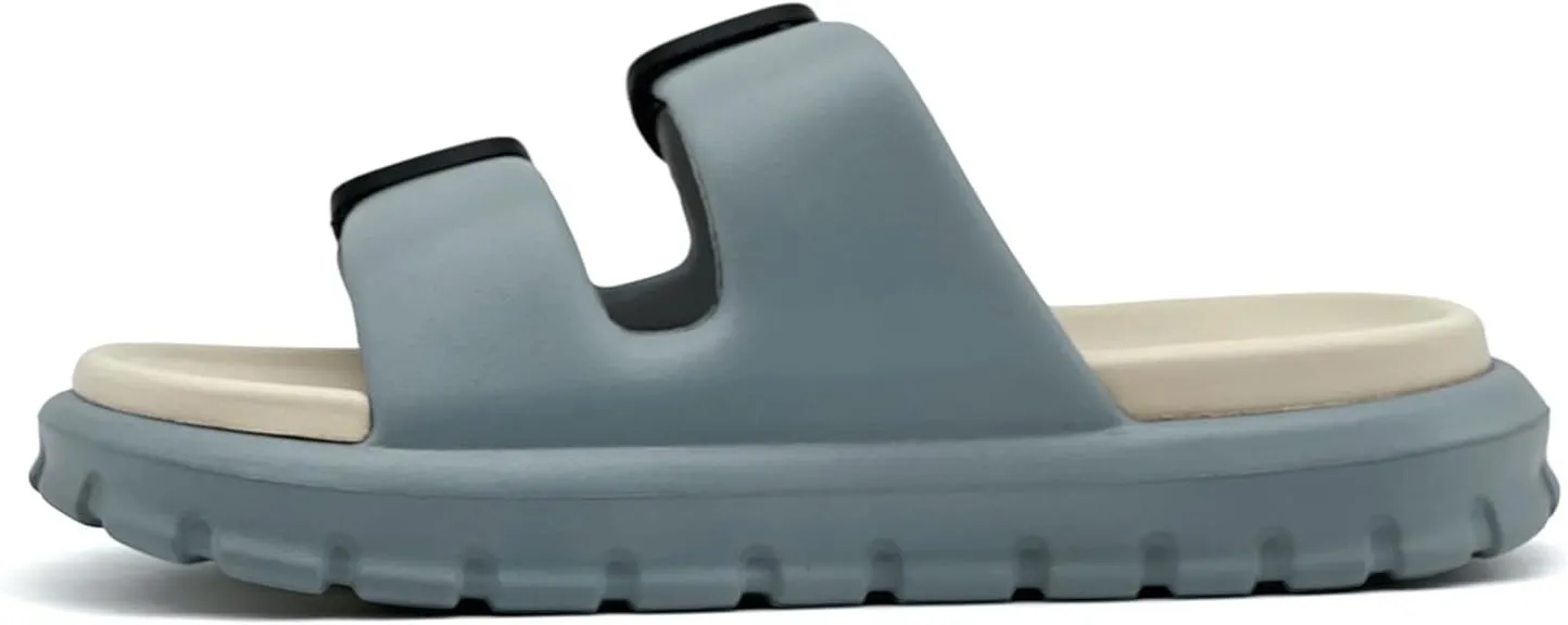 rosyclo Cloud Sandals for Women and Men, Pillow House Slippers Shower Shoes Bathroom Indoor Outdoor Slide Sandals, Buckle Adjustable, Ultimate Comfort, Lightweight, Thick Sole, Non-Slip