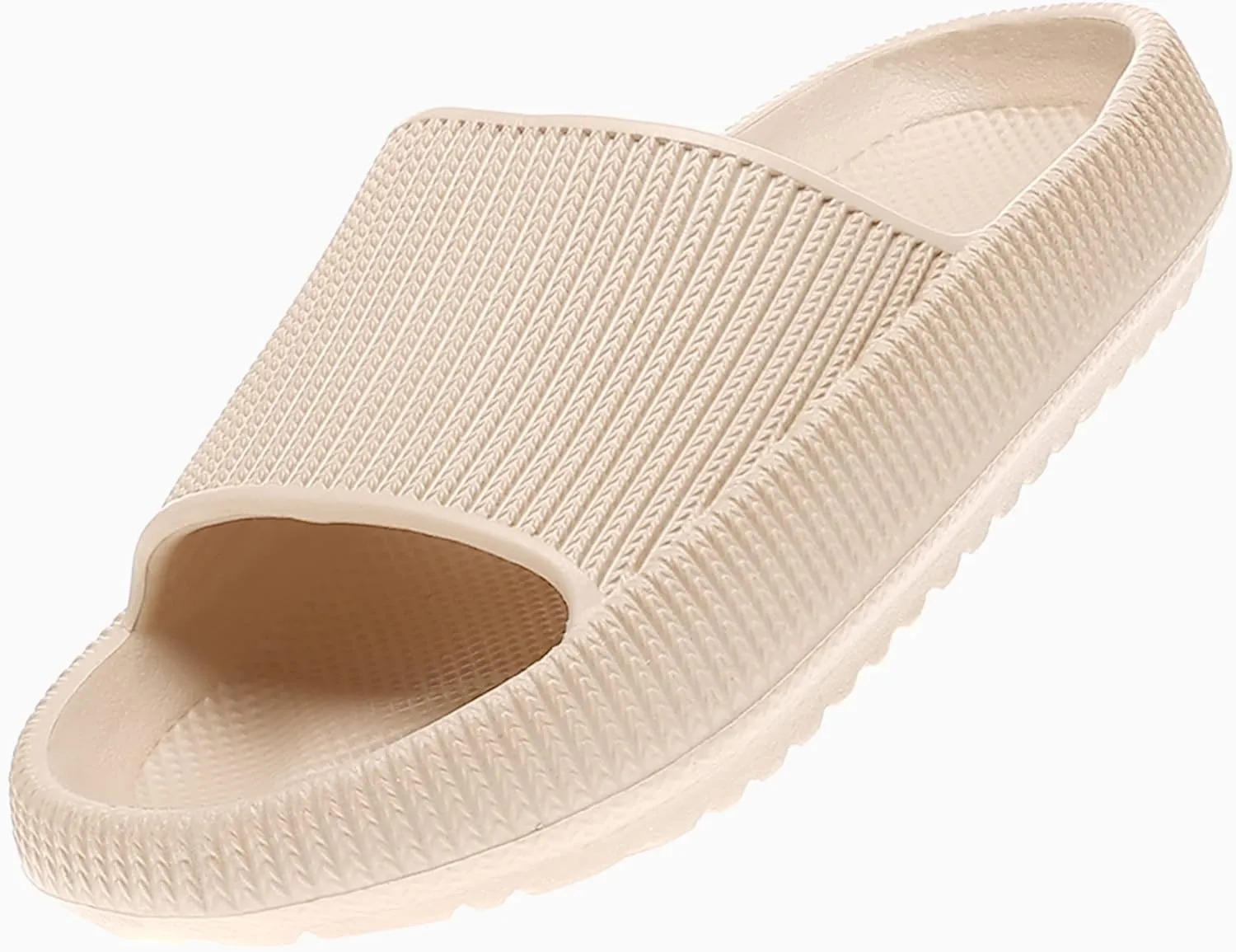 rosyclo Cloud Slides for Kids, Toddler Pillow Slippers Shower Bathroom Non-Slip Open Toe Super Soft Comfy Thick Sole Cozy Boys Girls Home House Cloud Cushion Slide Sandals for Indoor Outdoor Shoes