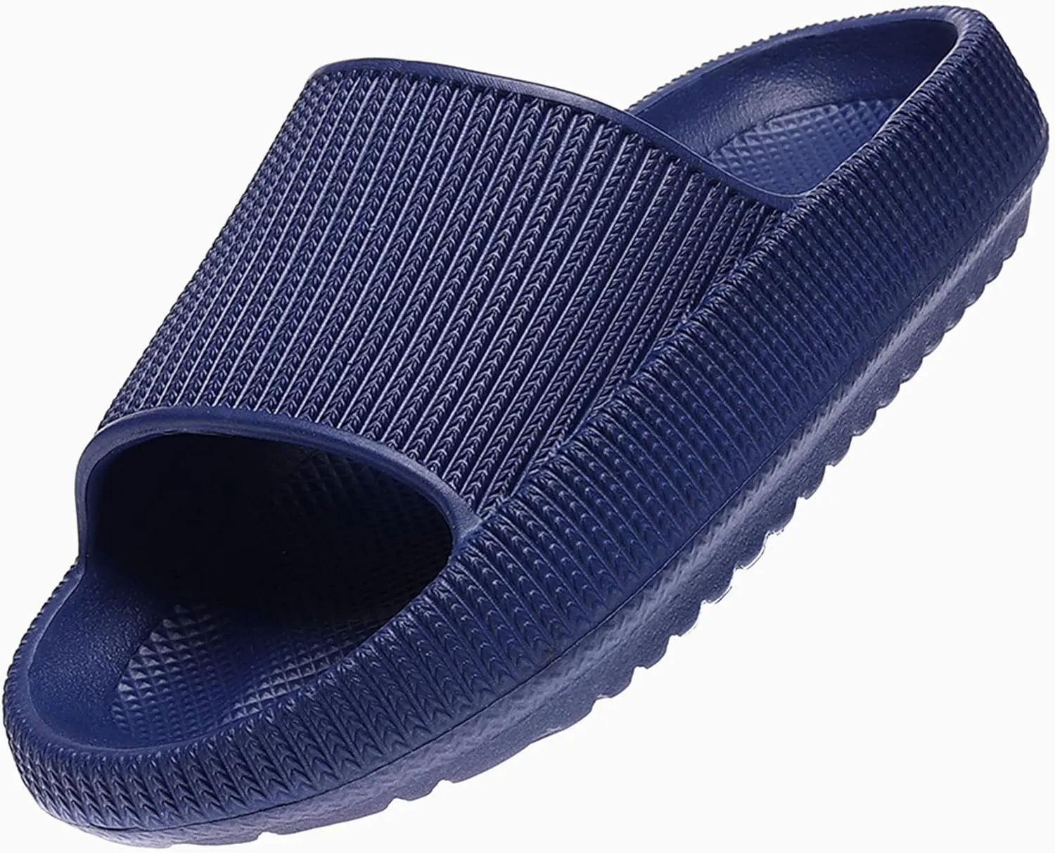 rosyclo Cloud Slides for Kids, Toddler Pillow Slippers Shower Bathroom Non-Slip Open Toe Super Soft Comfy Thick Sole Cozy Boys Girls Home House Cloud Cushion Slide Sandals for Indoor Outdoor Shoes