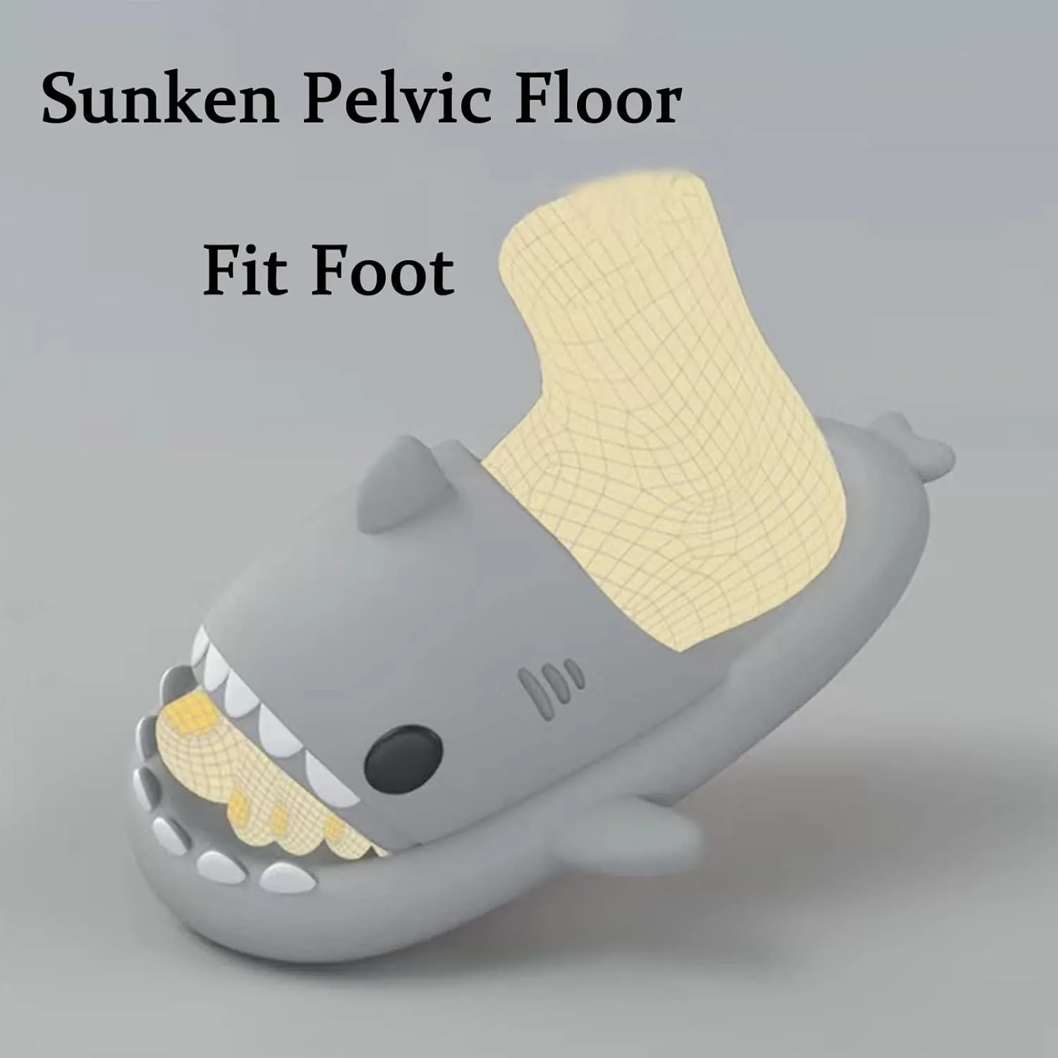 sharllen Shark Sandals Slides for Women Men Cute Novelty Cartoon Anti-Slip Open Toe Slides Summer Lightweight Shark Sandals