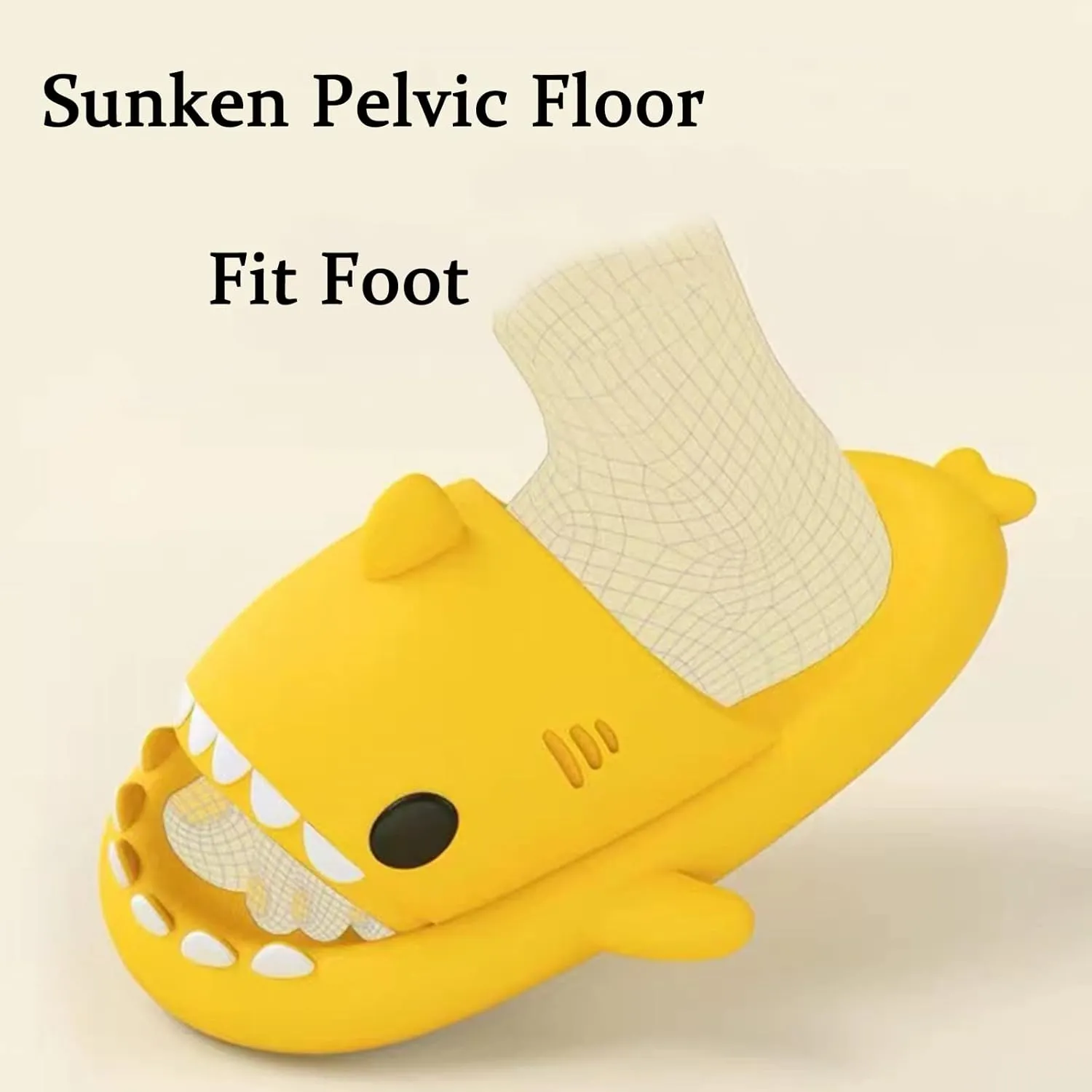 sharllen Shark Sandals Slides for Women Men Cute Novelty Cartoon Anti-Slip Open Toe Slides Summer Lightweight Shark Sandals