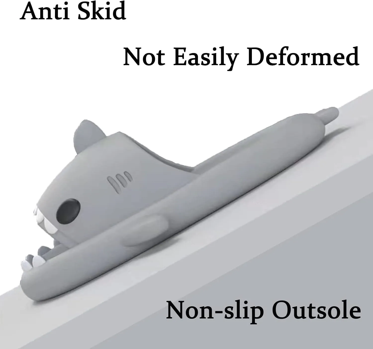 sharllen Shark Sandals Slides for Women Men Cute Novelty Cartoon Anti-Slip Open Toe Slides Summer Lightweight Shark Sandals