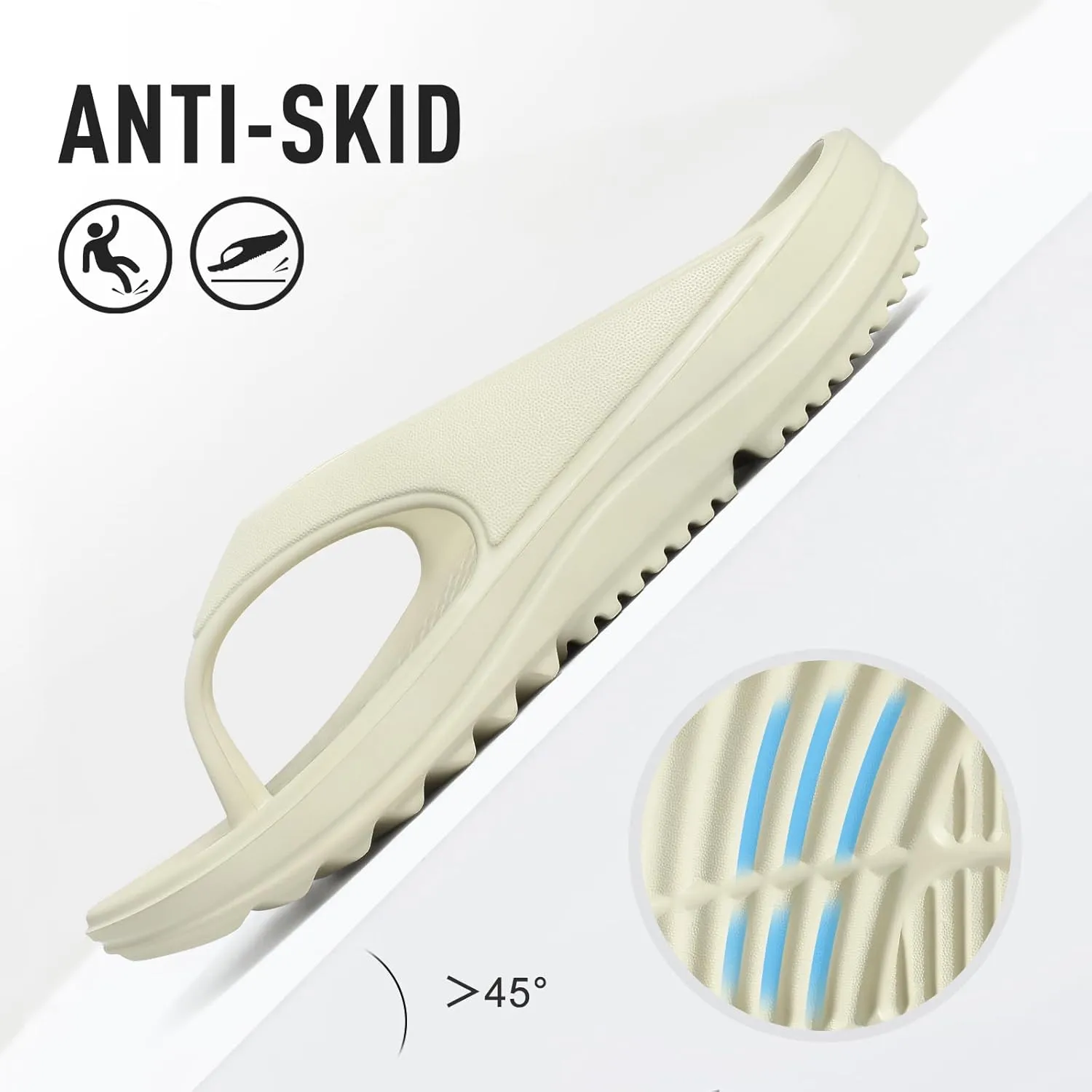 shevalues Orthopedic Sandals for Women Arch Support Recovery Flip Flops Pillow Soft Summer Beach Shoes