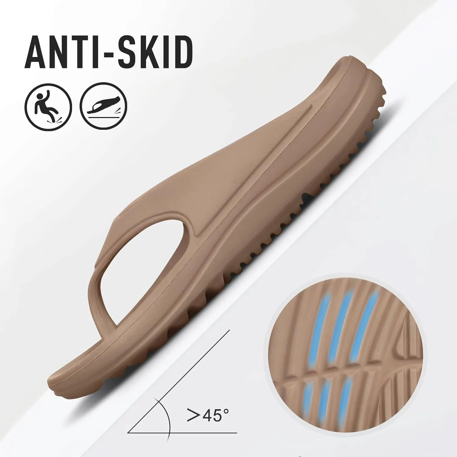 shevalues Orthopedic Sandals for Women Arch Support Recovery Flip Flops Pillow Soft Summer Beach Shoes