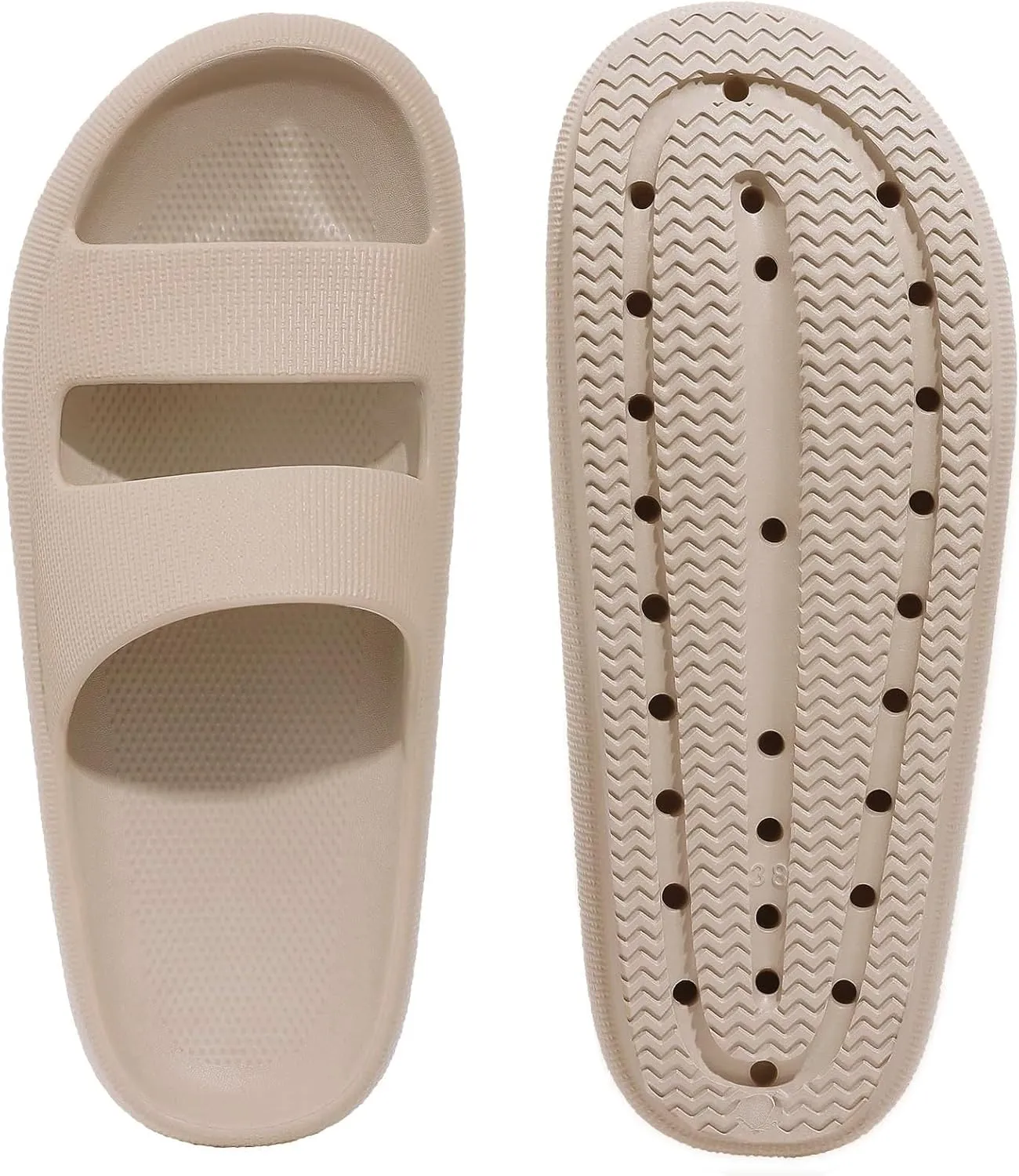 shevalues Orthopedic Slide Sandals for Women with Arch Support Pillow Soft Recovery Slip on Sandals Lightweight Summer Cloud Slippers for Plantar Fasciitis