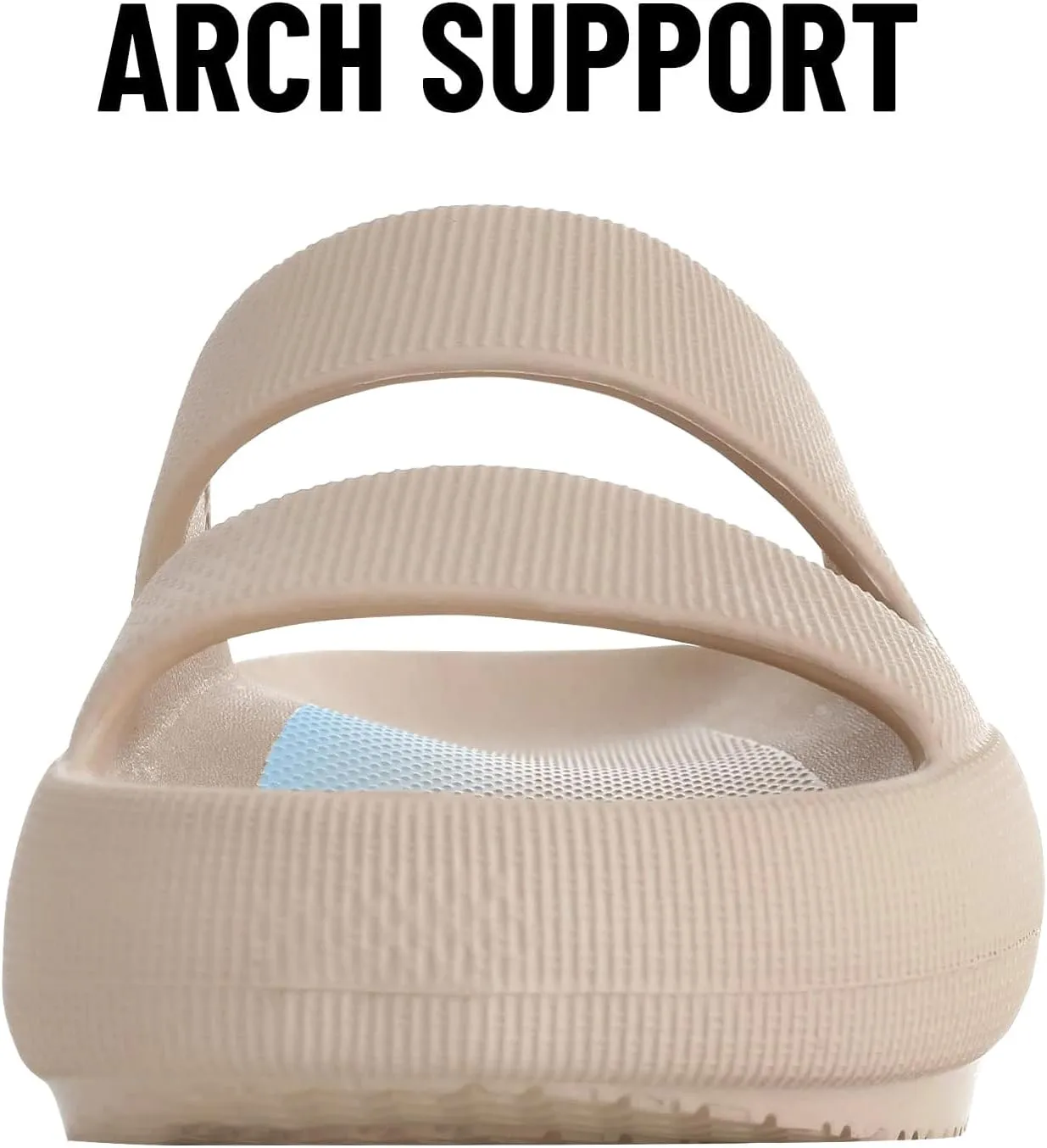 shevalues Orthopedic Slide Sandals for Women with Arch Support Pillow Soft Recovery Slip on Sandals Lightweight Summer Cloud Slippers for Plantar Fasciitis