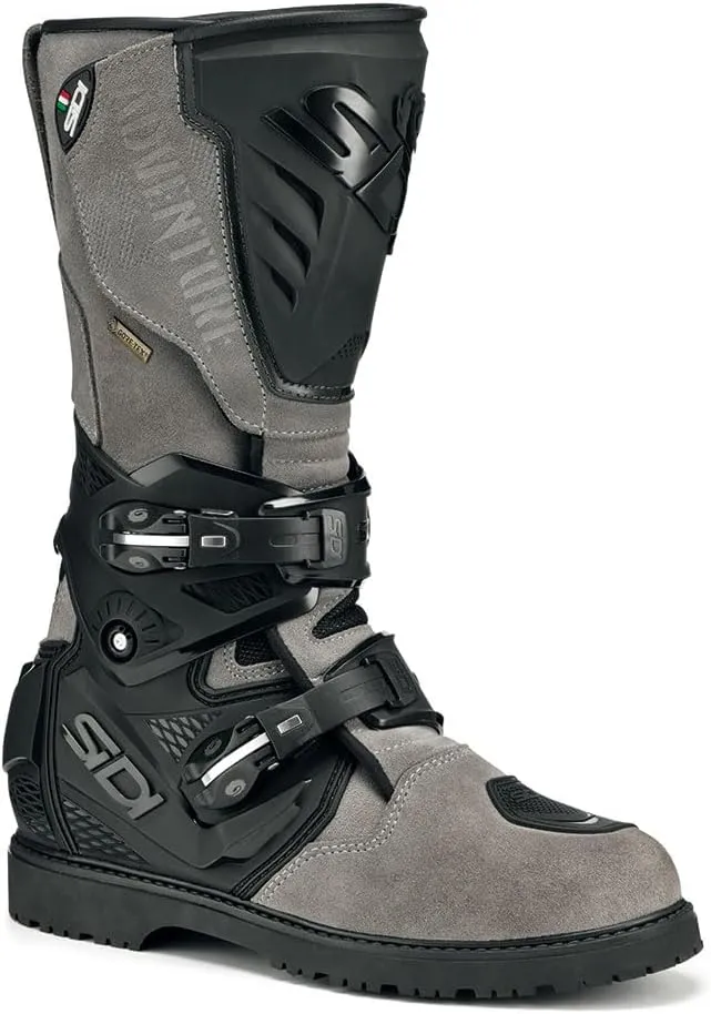 SIDI | Touring Motorcycle Boots, Professional Motocross Boots for Men ADVENTURE 2 GORE-TEX, Micro-Adjustable and Replaceable Buckles, Flex System, Velcro Strap