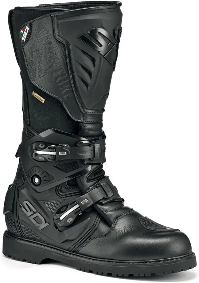SIDI | Touring Motorcycle Boots, Professional Motocross Boots for Men ADVENTURE 2 GORE-TEX, Micro-Adjustable and Replaceable Buckles, Flex System, Velcro Strap