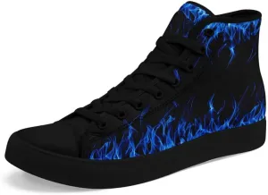 Skull High Tops Canvas Shoes for Men Women Classic Lace Up Gothic Fashion Sneaker Street Casual Canvas Sneakers