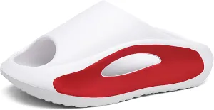 Slide Sandals Men Women Platform Sandals With Comfortable Pillow Slippers Non-Slip Lightweight Shower Shoes