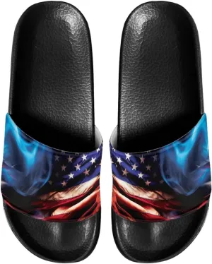Slides for Women Men Pillow Slippers Non-Slip Bathroom Shower Sandals Soft EVA Sole Indoor and Outdoor Slides