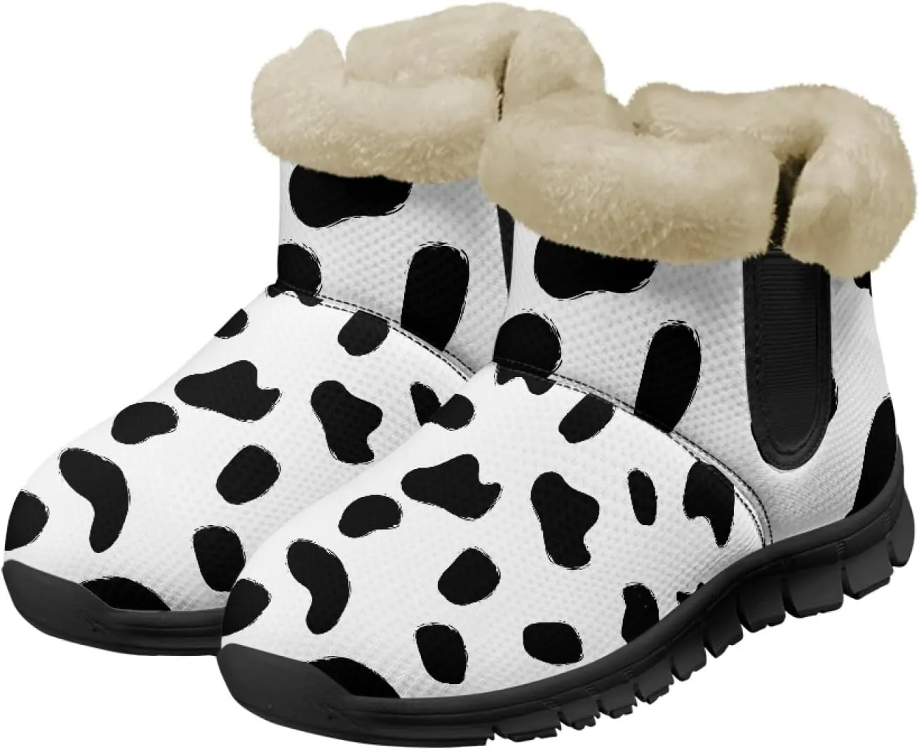Snow Boots for Women -Fashion Winter Warm Snow Boots Anti-Slip outdoor Furry bootie for men women