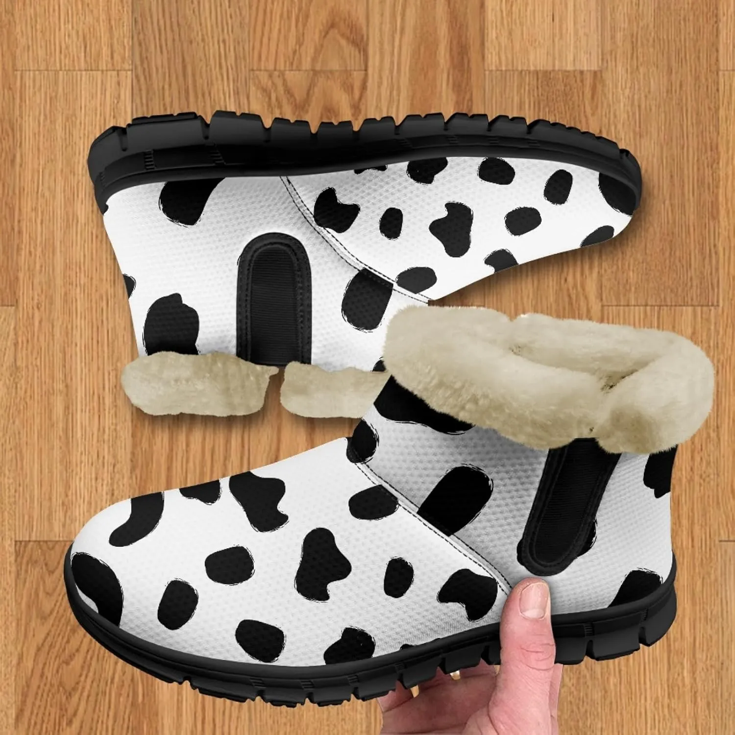 Snow Boots for Women -Fashion Winter Warm Snow Boots Anti-Slip outdoor Furry bootie for men women