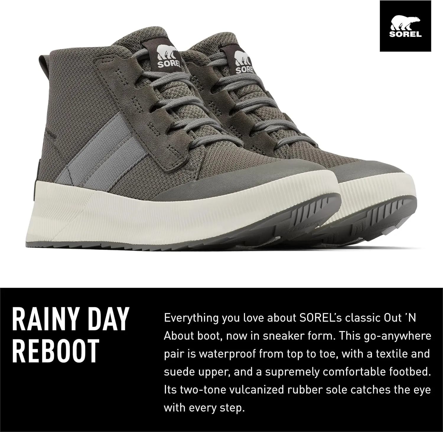 Sorel Women's Out N About III Mid Sneaker Waterproof Shoes