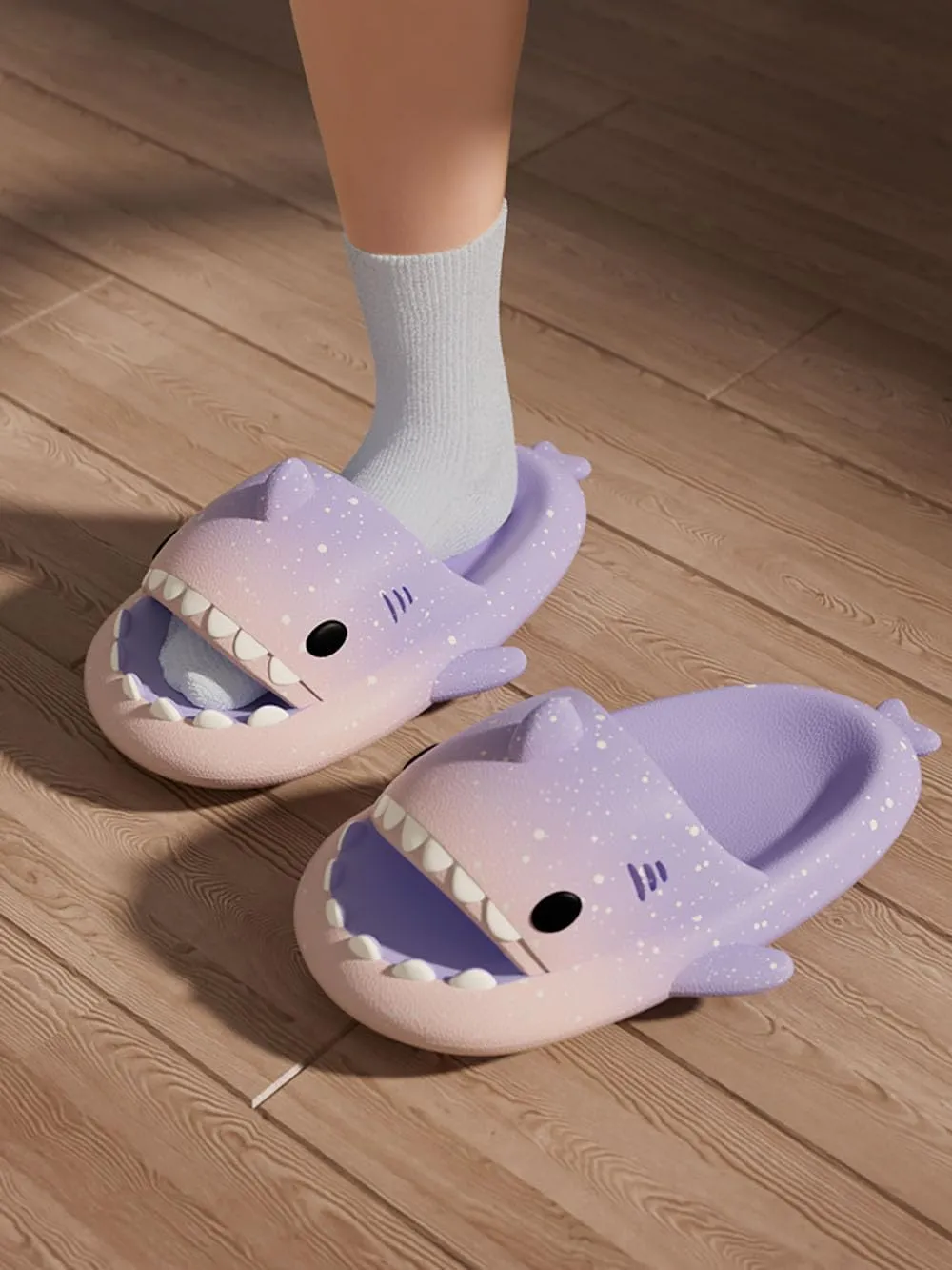 Spotted Starlight Shark Slippers, Original Cloud Shark Slippers, Gradient Cloud Shark Slippers Unise