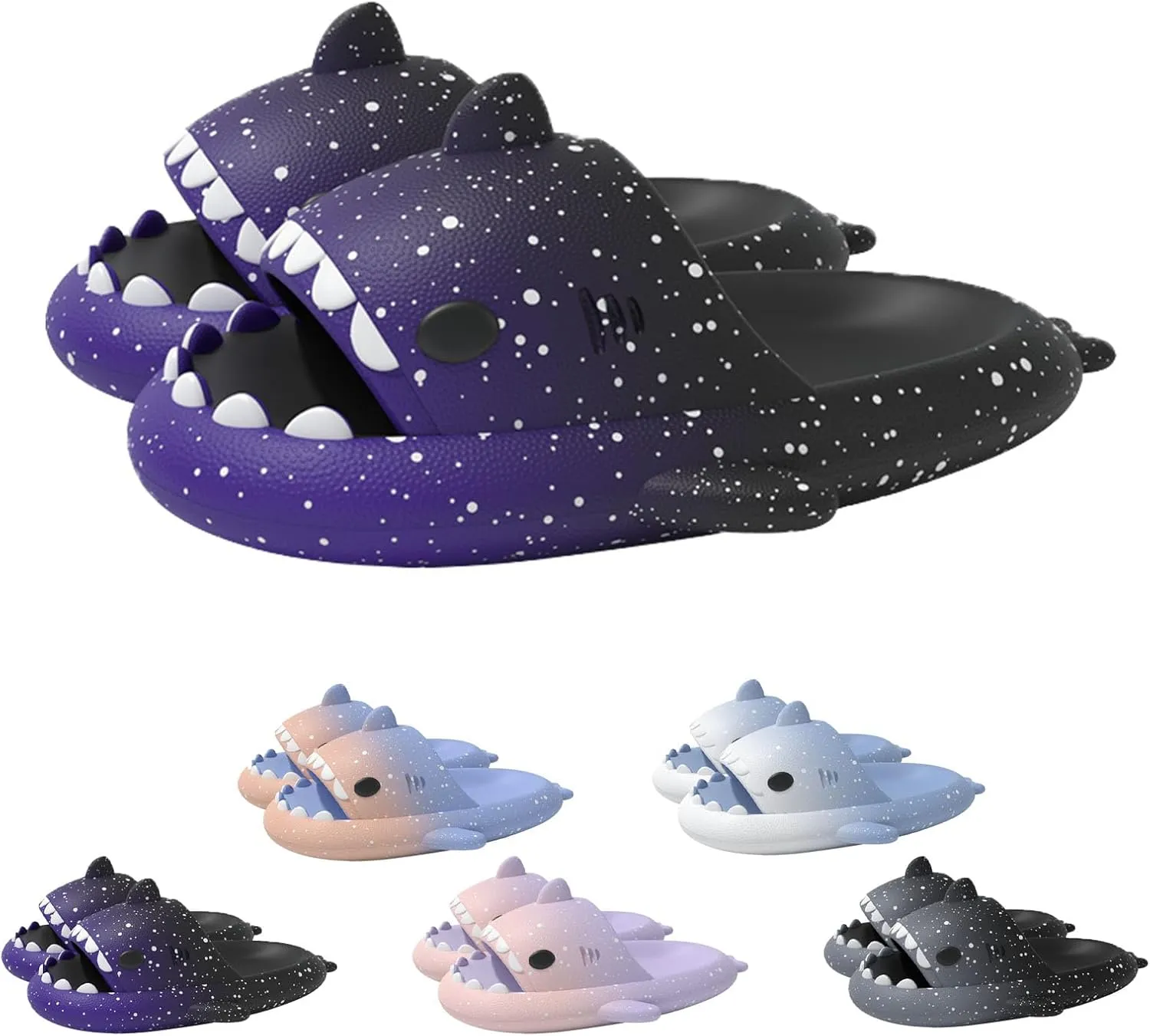Spotted Starlight Shark Slippers, Original Cloud Shark Slippers, Gradient Cloud Shark Slippers Unise