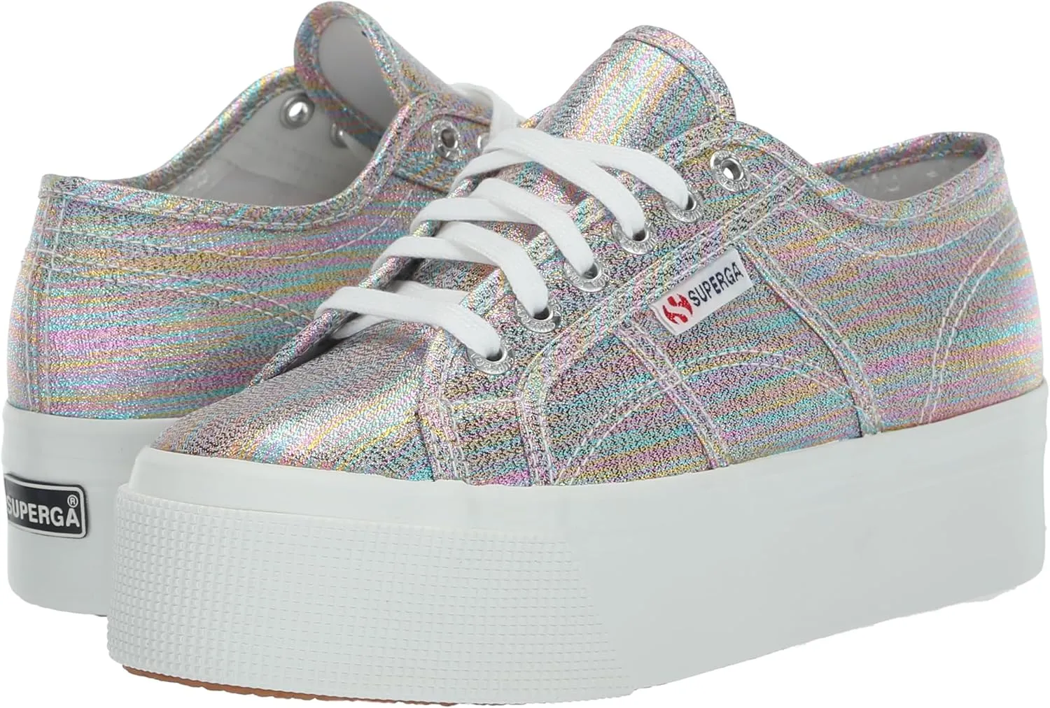 Superga Women's 2790 Multicolor Shot Lame Sneaker