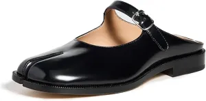 Tabi Mary Jane Shoes Women Split Toe Low Heel with Ankle Buckle Strap Flats Shoes for Women