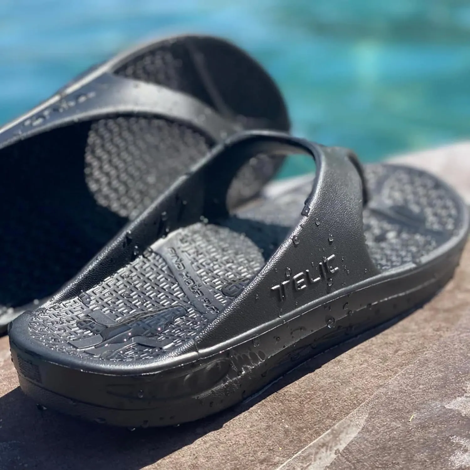 TELIC Women's Energy Flip Flop-Pillow-Soft, Supportive, Lightweight, Waterproof-Perfect for Beach & Pool