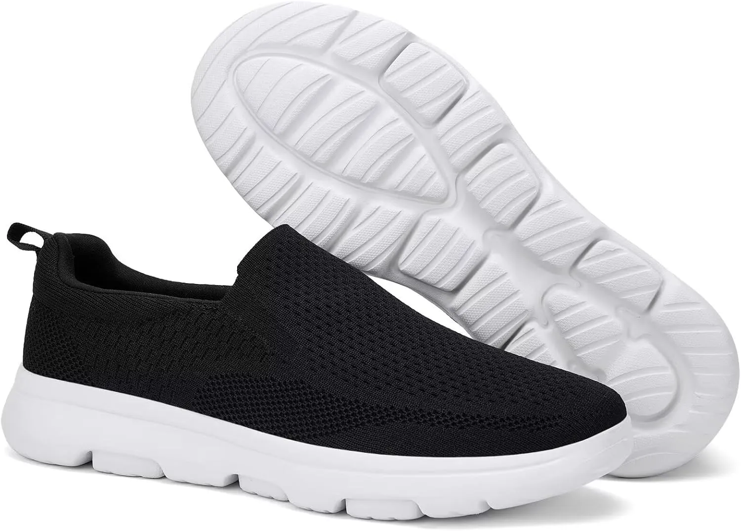 TIOSEBON Men's Mesh Slip On Walking Shoes Loafers-Work Drving Tennis Shoes