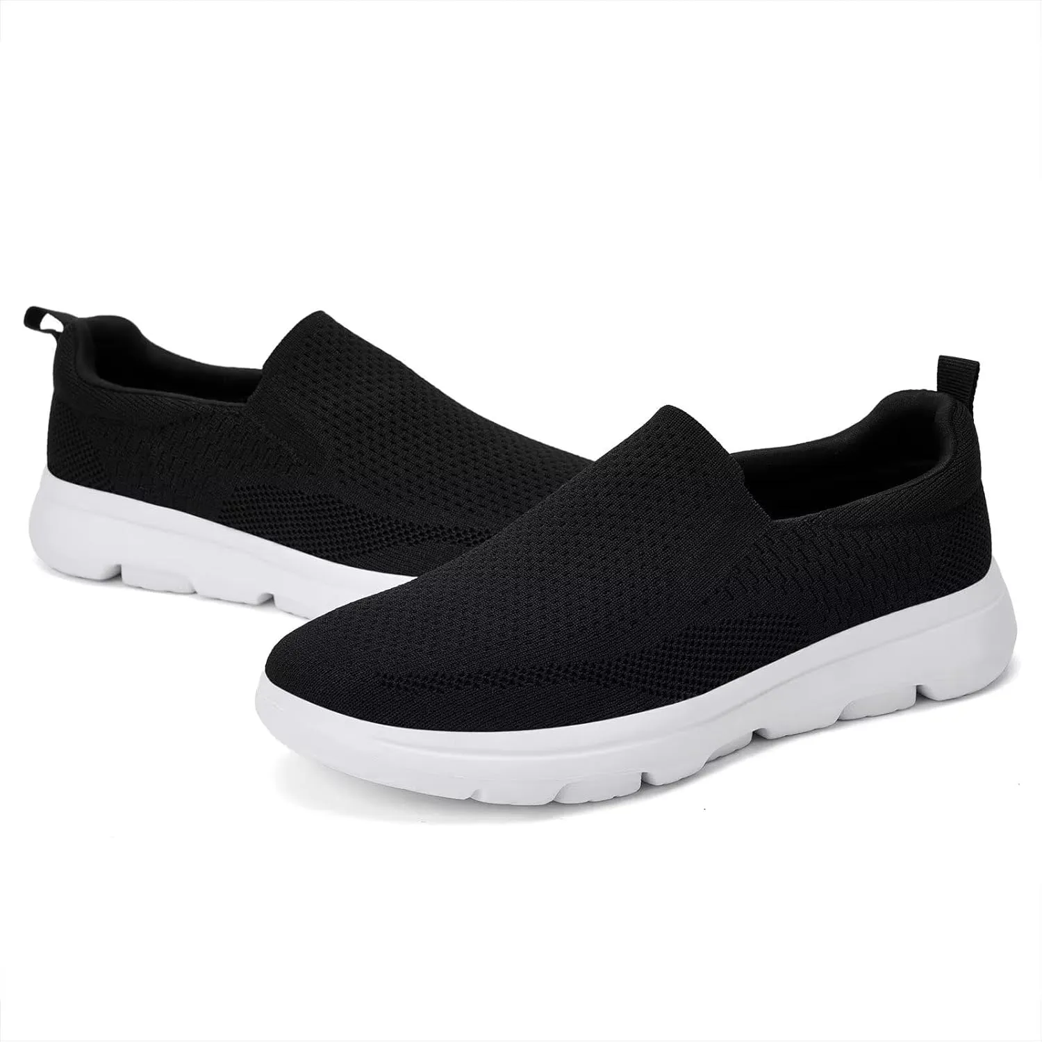 TIOSEBON Men's Mesh Slip On Walking Shoes Loafers-Work Drving Tennis Shoes