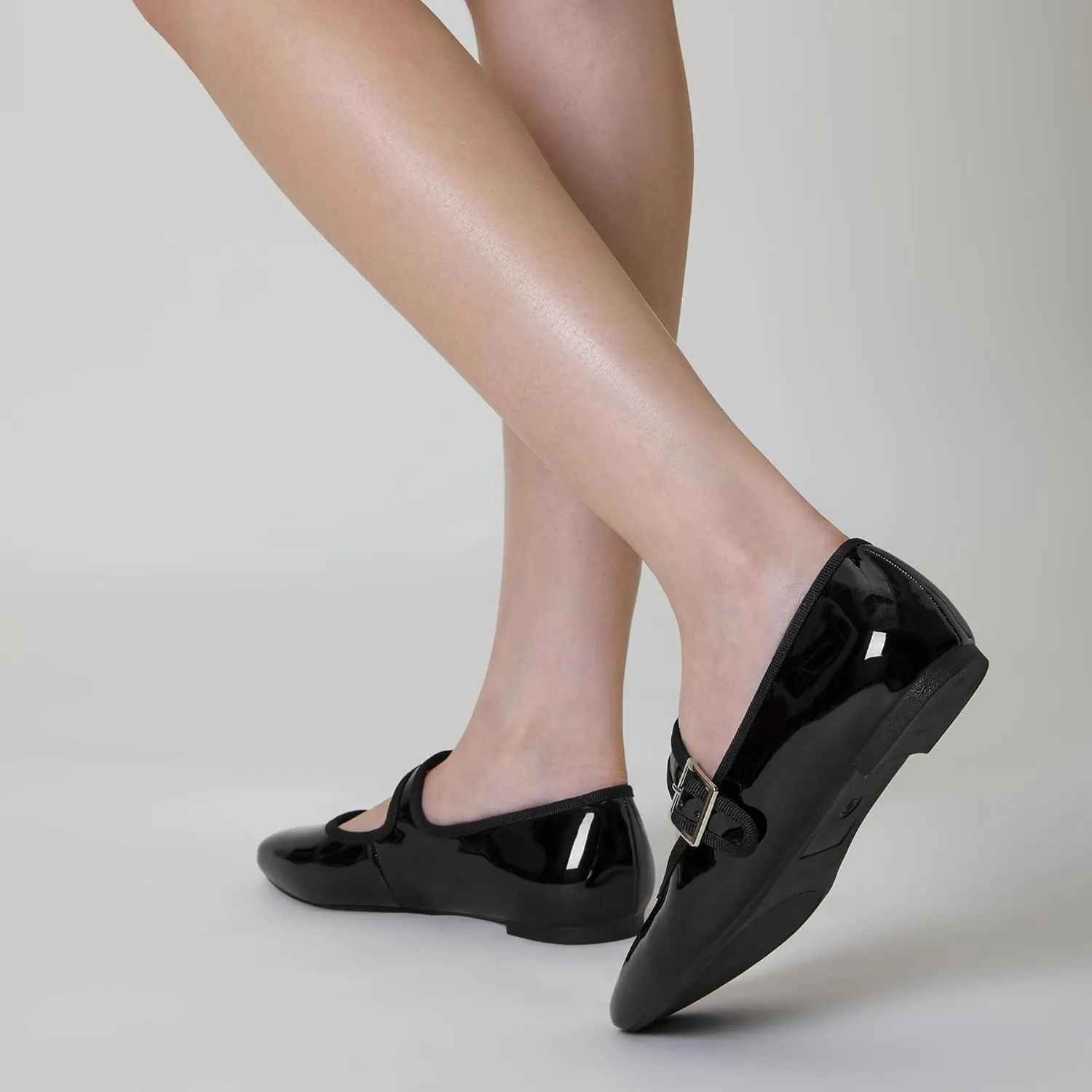 Trary Women's Ballet Flats,Square Toe Velvet Mary Jane Shoes Women,Comfortable Dress Shoes for Women Dressy