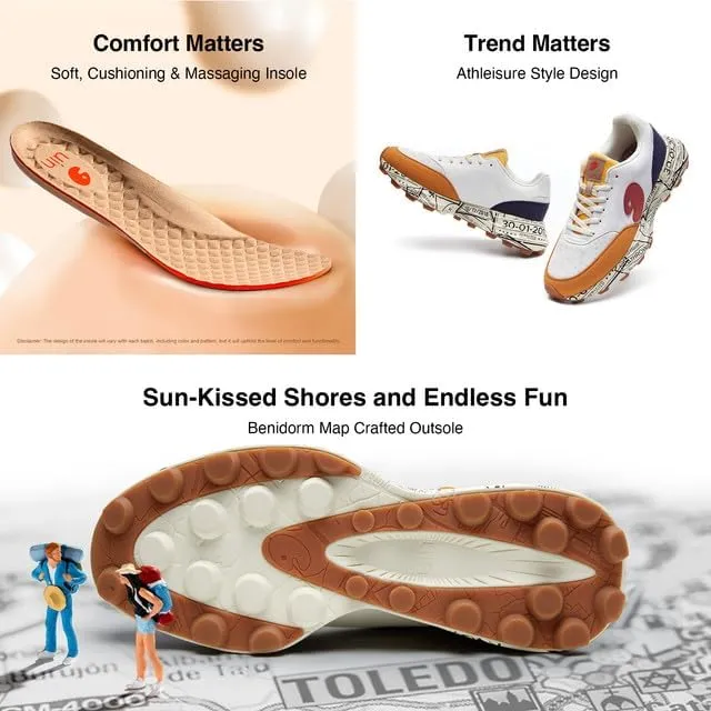 UIN Women's Fashion Sneakers Walking Art Travel Shoes Benidorm